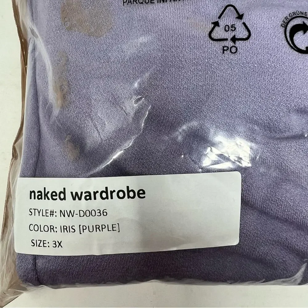Naked Wardrobe The NW Tube Dress Iris Purple Strapless Crepe Bodycon Size 3X NEW - Picture 14 of 14